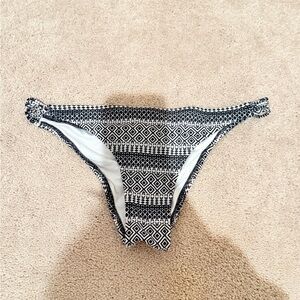 Victoria's Secret Black and White Bikini Bottom